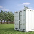 How do you find the volume of a 20 foot container?